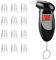 iPalamila Alkoholtester,Der gleiche für die Polizei Alkoholmessgeräte mit 12 Mundstücken,promillemessgerät Professioneller Alkohol Tester Promilletester mit Blu-Ray LCD Bildschirm und Halbleiter Sens