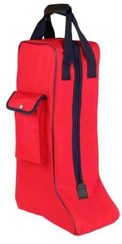 Aymzbd Bolsa de Bota de Caballero Portátil con Asa de Transporte, Protección para Competición y Equipo Ecuestre con Bolsillo Lateral, Organizador de Equipo Ecuestre Versátil de Gran Capacidad