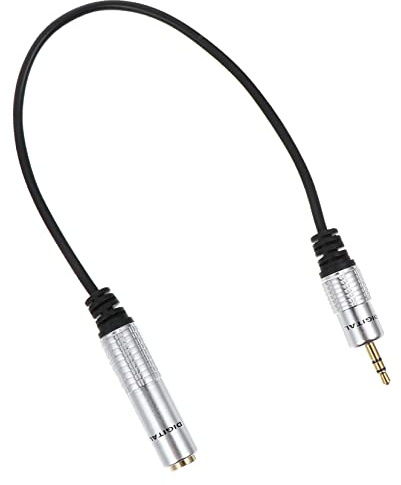 LIFKICH 1pezzi Cavo Adattatore Audio Portatile Femmina Maschio in Metallo Trasferimento Stereo Stabile e Durevole Per Attrezzature Audio