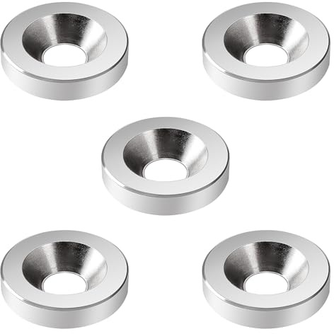 YYIGVMO 5 Pezzi M6x20x4 Rondelle a Testa Svasata, Rondelle a Tazza in Acciaio Inox 304, per Viti Svasate