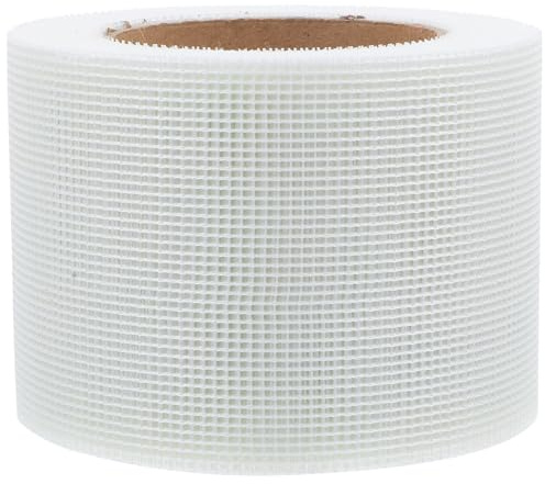Homoyoyo Self-Adhesive Drywall Tape Fiberglass Mesh Caulking Tape for Wall Crack Sealing Corner Edge Reinforcement and Patching Flexible Plaster Binder for Home and Work Repairs