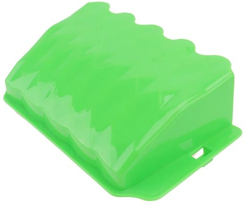 HOMSFOU Râtelier à Foin Extérieur pour Petits Animaux et Lapins en Plastique Vert, Facile à Nettoyer et Arrondi sans Bavure, pour Cage et Enclos