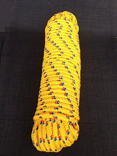 Nr.22 Gelbe Schnur 6 mm x 30 m,Leine,Seil,Tau,Rope,Seile,Allzweckseil, Segeltauwerk, Mehrzweckseil, Bootstau, Strick, Ersatzseil, Reparaturseil, Schot, Kordel,Spannseil,Rope,Expanderseil,Planenseil,Kunststoffseil