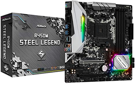 ASRock B450M STEEL LEGEND AM4 m-ATX HDMI/DP DDR4 Retail