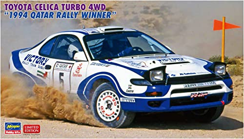 Hasegawa 620578-1/24 Toyota Celica Turbo 4WD, 1994 Qatar Rally - Maßstab 1:24