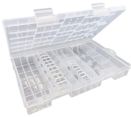 WYAN Battery Organizer Holder-1 Pcs Battery Storage Case, Batteries Organiser, Suitable for storing AA/AAA/C/D/9V batteries(Batteries are Not Included)