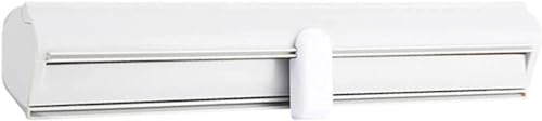 OWLKAY Wrap Dispenser， Aluminum Foil Dispenser - Refillable Cling Film Dispenser,Wrap Dispenser, Storage Box for Foil, Baking Paper, Parchment (Color : Bianco)