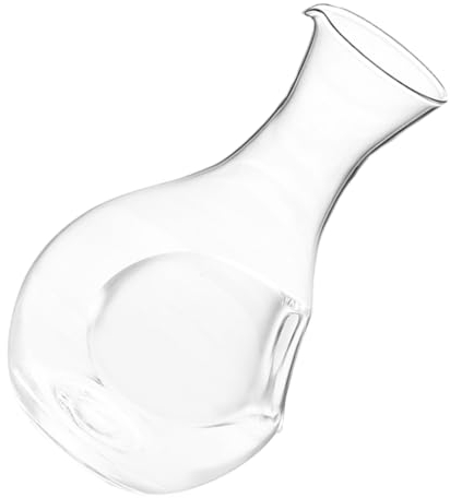 COLLBATH Rotweindekanter Kristallglas 360ml Mit Daumenloch Spirituosenspender Transparent Für Whisky Saft Wasser Karaffe Mit Stabiler Standfläche