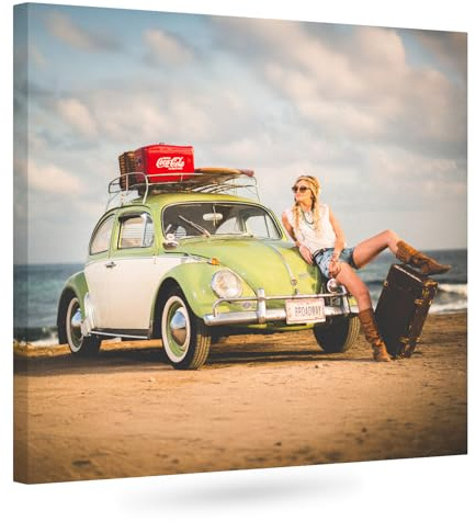colorland. Leinwand Bilder mit eigenen Fotos 30x30 (Quadratisches Format) personalisiert Bild Leinwandbild personalisiert Kunstdruck Personalisierbares Geschenk