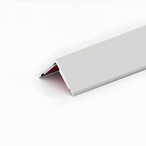 Raouoae Robuster Wandkantenschutz 3 Stück* 100 cm Winkelleiste Aus Aluminium Effektiver Schutz Für Wände Ideal Für Stark Frequentierte Bereiche Wie Flure Und Küchen(Ivory Grey,Width 3.6 cm)