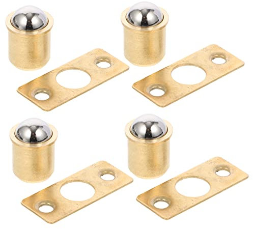 Veemoon Loquet De Porte D’armoire à Bille En Cuivre 8mm Réglable Antirouille Pour Meuble Placard Tiroir Lot De 10 Pièces Usage Domestique