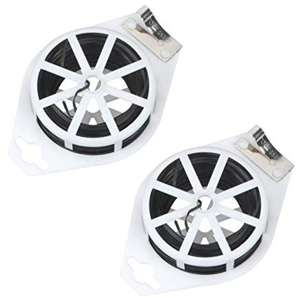 ANDRESLAD 2 Alambres De Plástico para Jardín Atadura De Plantas Resistente y Flexible 100 Metros