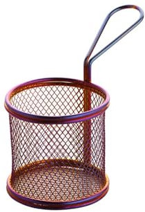 LVUNZJCA Colino Schiumarola Cestino for Snack Rotondo for Patatine Fritte per Cucina(Colour 3)