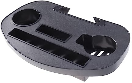 Hemobllo Bandeja y Clip para Bebidas de Plástico Portavasos Negra para Silla Reclinable y Uso en Descanso