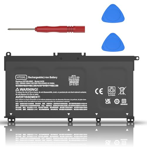 Hafiuege HT03XL TF03XL Batterie d'ordinateur Portable Compatible avec HP L11119-855 Pavilion 14-CE 14-CF 14-DF 14-DQ 14-DK 15-CS 15-DA 15-DB 15G-DR 17-BY 17-CA 240 245 250 255 G7 HSTNN-LB8L HSTNN-DB8R
