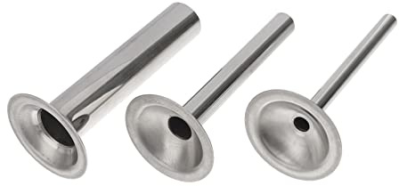 SMASOLO 3pcs Funnel Machine Nozzles Meat Grinder Tubes Stuffing Sausages Filling Sausage Bratwurst Stainless Homemade Mincer Machine Filler Filler Tube Steel Silver