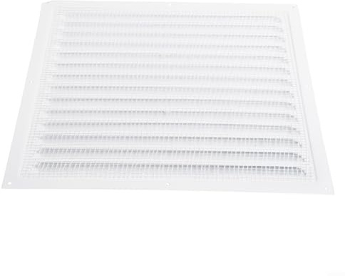 Rejilla de rejilla cuadrada de metal para aberturas de ventilación de pared y techo con construcción de aluminio para EffeFor ctive Vent ProteFor (300 x 300 mm)