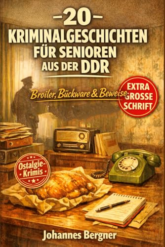 20 Kriminalgeschichten für Senioren aus der DDR: Broiler, Bückware & Beweise: Mit Herz, Scharfsinn und Ostalgie gelöst – In extra großer Schrift