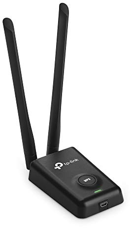 TP-Link TL-WN8200ND 300Mbit/s High Power WLAN USB Adapter, WPS, 2 abnehmbare Antennen, 1,5 Meter Verlängerungskabel, schwarz