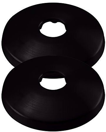 Westbrass R128-2-62 1/2 Sure Grip Low Pattern Flange for Copper Pipe (5/8 OD), Matte Black (2-Pack)