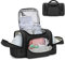 BAFASO Brustpumpe Tasche, Tragebare Wickeltasche Groß, Milchpumpe Tasche Kompatibel mit Willow and Elvie Brustpumpe und Milchpumpe Zubehör, Schwarz