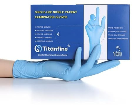Gedikum 1000 (10x100 Stk) Nitril-Handschuhe, puderfrei, latexfrei, hypoallergen, Lebensmittelhandschuhe, medizinische Einweghandschuh, Gummihandschuhe S, M, L, XL (S)