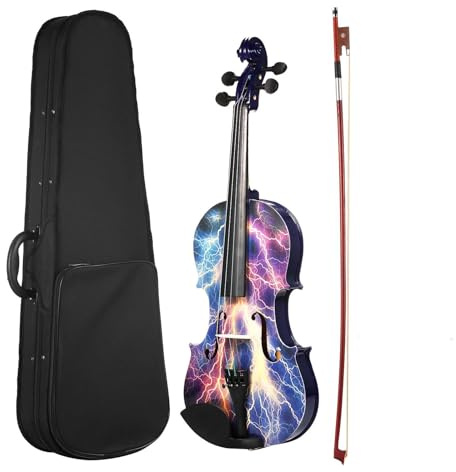 Erwachsenen geige Anfänger 4/4 Akustikvioline In Voller Größe Für Anfänger(Pattern 2)