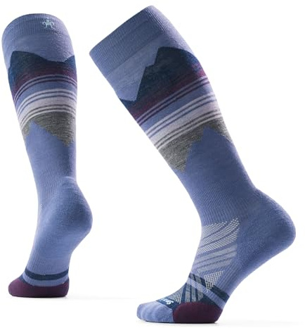 Smartwool, Women's, Ski Targeted Cushion Pattern Over The Calf Socks, Nightfall Blue, Medium