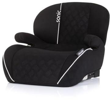 Chipolino seggiolino bambini seggiolino di rialzo Sonic Isofix i-Size 125-150 cm, colorazione:nero