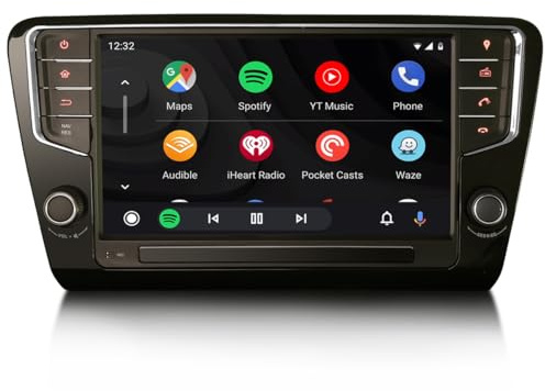 9 pollici Autoradio Android 14 per Skoda Octavia 3, GPS Radio con navigatore supporta il controllo del volante Bluetooth 5.0 Wireless Carplay Android Auto Canbus IPS Touch 8 core 4 GB RAM + 64 GB ROM