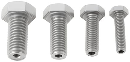 SG Store Kit de guía de taladro de acero inoxidable M6 M8 M10 M12 para reparar pernos rotos, 4 piezas