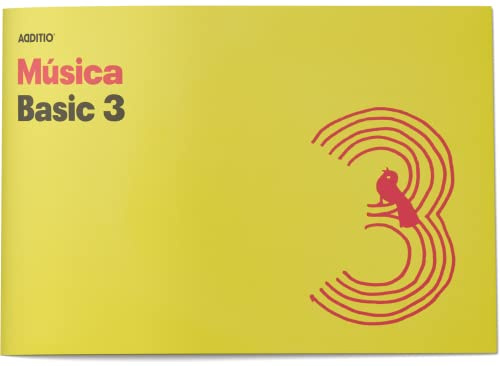 Additio M03 - Cahier de musique Basic 3, couleur jaune.