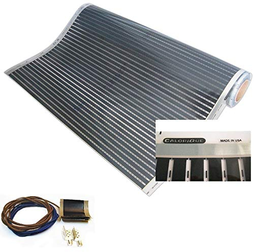 Calorique Infrarot Heizfolie Elektrische Fußbodenheizung 100 cm Set 90 W/m² 7,0 m² - effiziente und kostengünstige Heizung für Neubau oder Altbau-Sanierung [Energieklasse A+++]