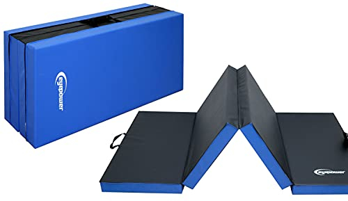 EYEPOWER 8cm Dicke Gymnastikmatte 200x100 - Klappbare Turnmatte für Zuhause - Weichbodenmatte Akrobatik Matte Yoga Matratze Turnmatte Dick Yoga Matte Turnen Gym Matten Fallschutzmatten Kinder Outdoor