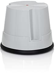 hjh OFFICE Tritthocker TIO-S Kunststoff Elefantenfuß, Höhe 30 cm, bis 150kg belastbar, mit Rollen 830005 Hellgrau