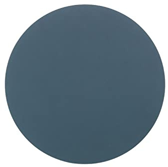 LindDNA Tischset Circle aus Recyceltem Leder in der Farbe Dark Blue, Maße: 30cm x 30cm x 0,2cm, 982518