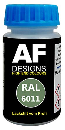 Alex Flittner Designs Lackstift RAL 6011 RESEDAGRÜN glänzend 50ml schnelltrocknend Acryl