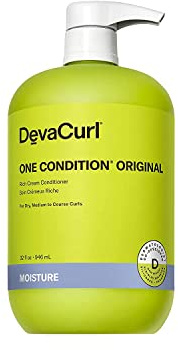 DevaCurl One Condition Original Rich Cream Conditioner, Soft Lemongrass, 32 fl. oz.
