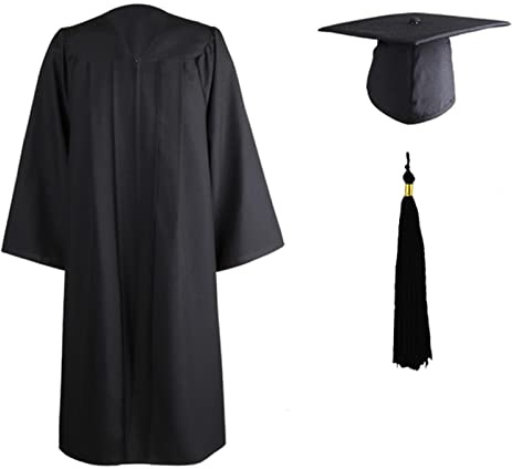 Yajimsa Akademischer Talar Doktorhut Und Quaste, Graduation Robe Doktorhut Für Abschlussfeiern, 2022 Für Hochschule Und Bachelor Akademischer Talar Mit Hut