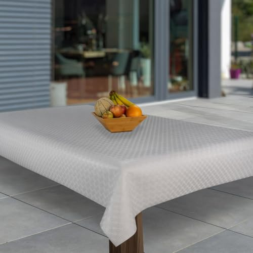Tischdecke Molton Tischläufer Tischpolster Tischschoner Tischunterlage PVC abwaschbare Tischdecke Wasserabweisend Schutz |79|, Muster:Molton, Größe:110x220 cm