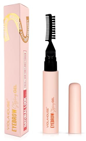 VIOLA HOUSE Gel Scultura Sopracciglia, Gel Rinforzante Impermeabile e a Lunga Durata, Pettine per Sopracciglia a Doppia Testa 27g/0.95oz