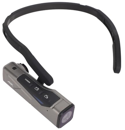 Zunate Caméra Frontale WiFi, Caméra Vidéo Montée sur la Tête EP7 4K, HD 4K 4K 60fps ou 30fps 20MP Caméscope Vlog Caméra Portable Mains Libres, Mise au Point Automatique, Stabilisateur