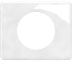 LEGRAND – Placa Céliane – Placa de acabado para enchufes e interruptores Céliane – 1 poste – Porcelana de Limoges