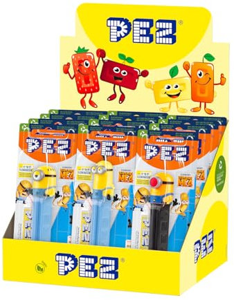 PEZ - PEZ Boîte Présentoir de 12 Blisters (1 distributeur + 1 recharge de bonbons) Moi Moche & Méchant 4