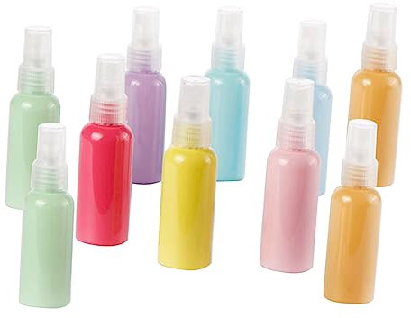 BELLIFFY 10stücke Macaron-farbsprühflaschen Aus Kunststoff Leerer Wassersprüher Nachfüllbare Nebelspender Für Reisen Und Outdoor-aktivitäten Verschiedene Farben