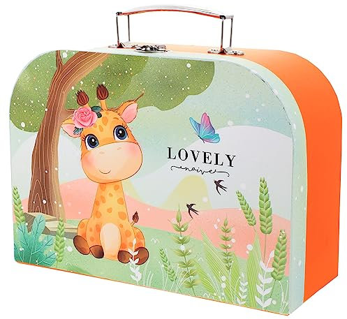 PHENOFICE Mini Koffer Spielzeug Organizer Kleinteilebox Geschenkbox Tragbare Aufbewahrungsbox Dekorative Aufbewahrungsbox Für Fotos Postkarten Schreibwaren