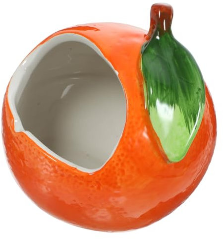 BUGUUYO Ceramic Hamster Nest Orange Kreatives Kühles Schlafnest Für Kleine Haustiere Hochwertiges Keramikmaterial Leicht Zu Reinigen Und Vielseitig Einsetzbar Für Zuhause Reisen