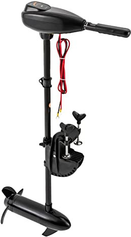 Ealtqund Electric Outboard Motor, 24V 85lbs Fishing Boat Engine Ship Trolling with Telescopic Handle & LED Battery Indicator For Canoe Dinghy Thrust Inflatable Kayak Boats Transom