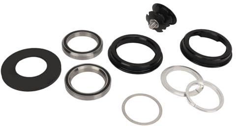 Luocute SET SERIE STERZO PER BICICLETTA, SERIE STERZO PER BICI CON SET DI VASCHETTE FORCELLA ANTERIORE A LEGA DI ALLUMINIO, PER BICICLETTA SOSTITUZIONE CUSCINETTO RUOTA