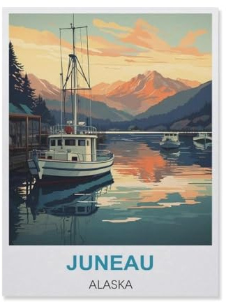 Erwachsene Kinder Puzzles 1000 Teile Puzzle，Juneau Alaska，einfaches Puzzle Spiel Rolle Puzzle Bildung Spielzeug Spiel Familie Dekoration（75x50cm）-IC22